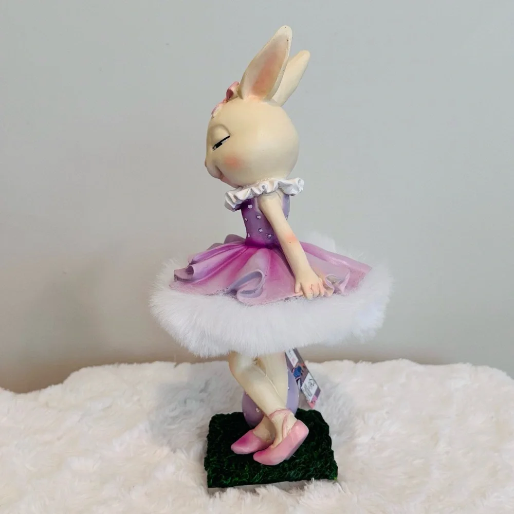 Jolie Fleur Easter Bunny Ballerina Girl In Purple Tutu NEW - Picture 5 of 8